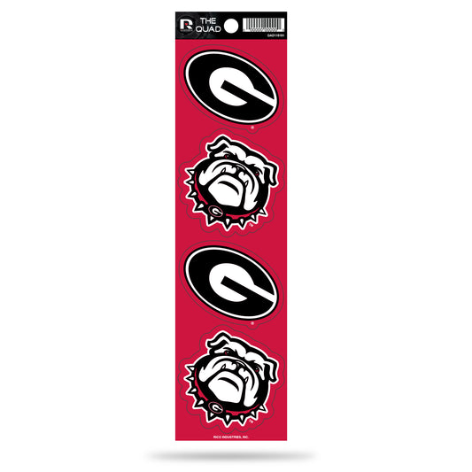 Georgia Bulldogs Quad Decal Set