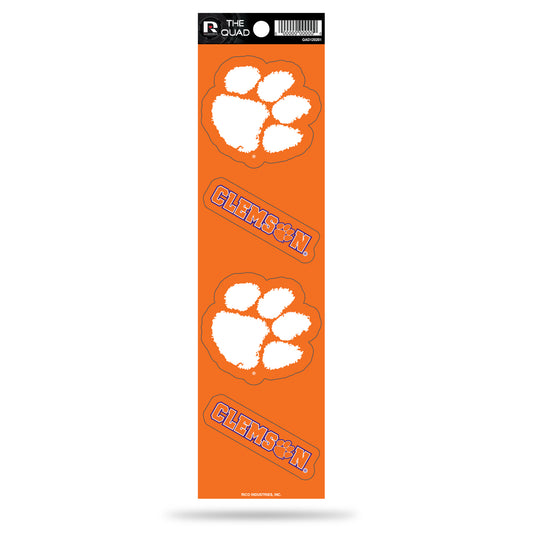 Clemson Tigers Quad Decal Set