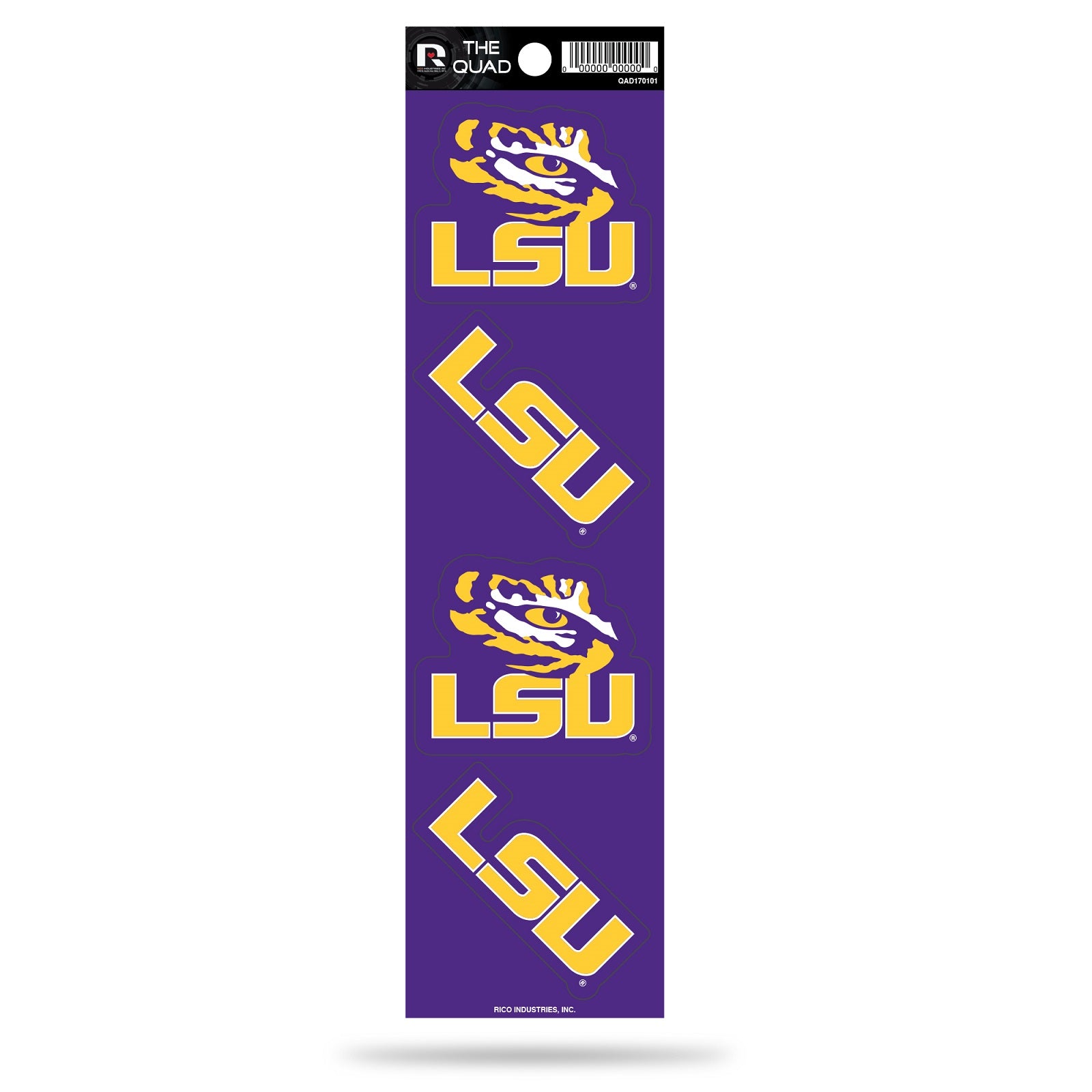 LSU Tigers Quad Decal Set