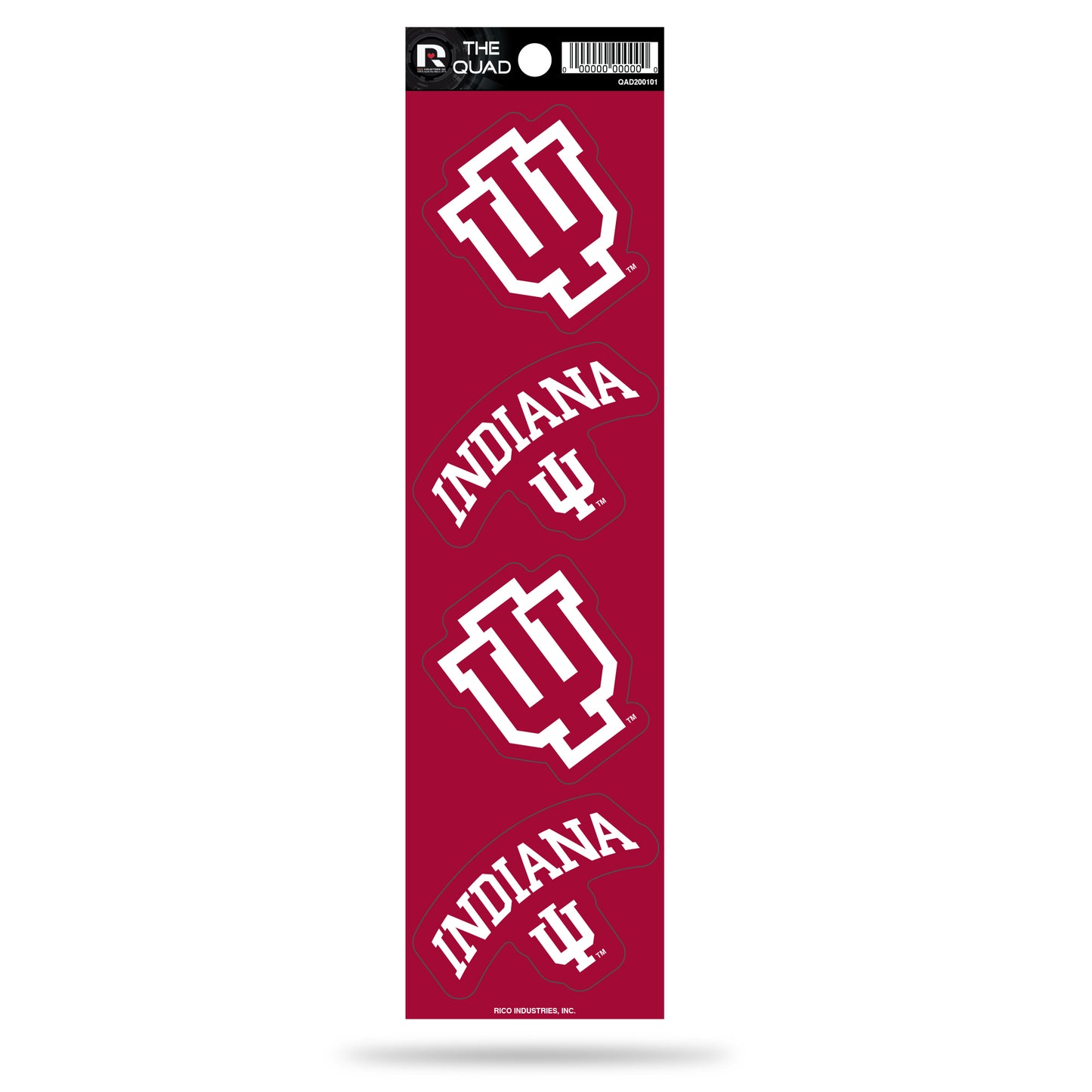 Indiana Hoosiers Quad Decal Set