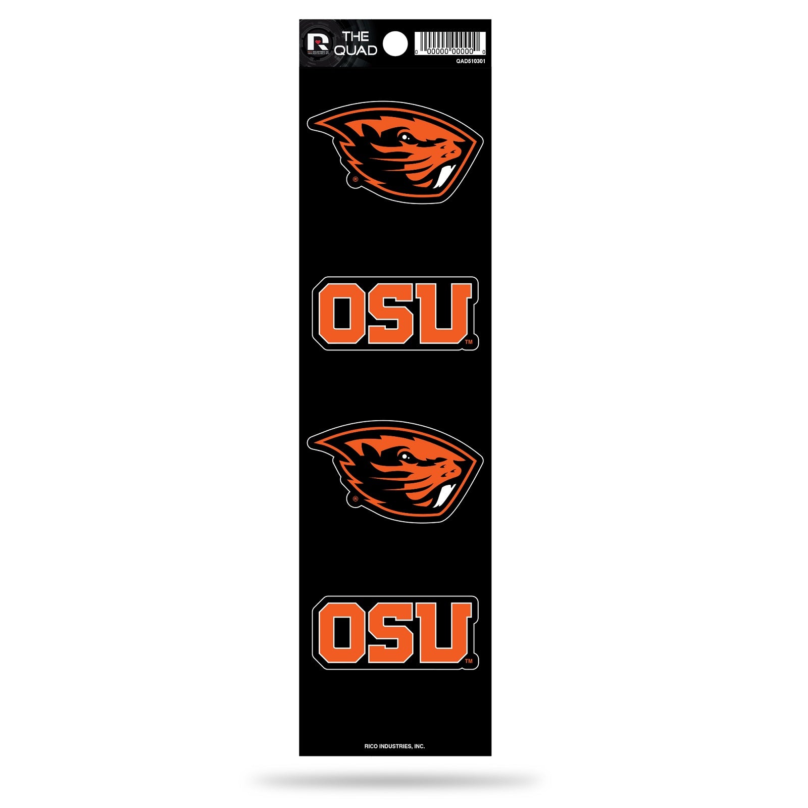 Oregon State Beavers Quad Decal Set