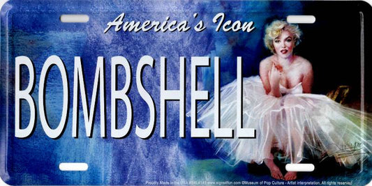 Marilyn Monroe Bombshell Metal License Plate