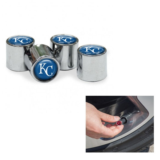 Kansas City Royals Chrome Valve Stem Caps