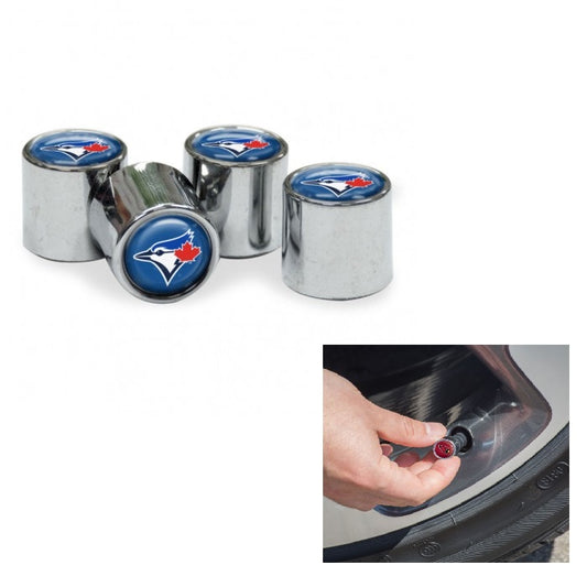 Toronto Blue Jays Chrome Valve Stem Caps