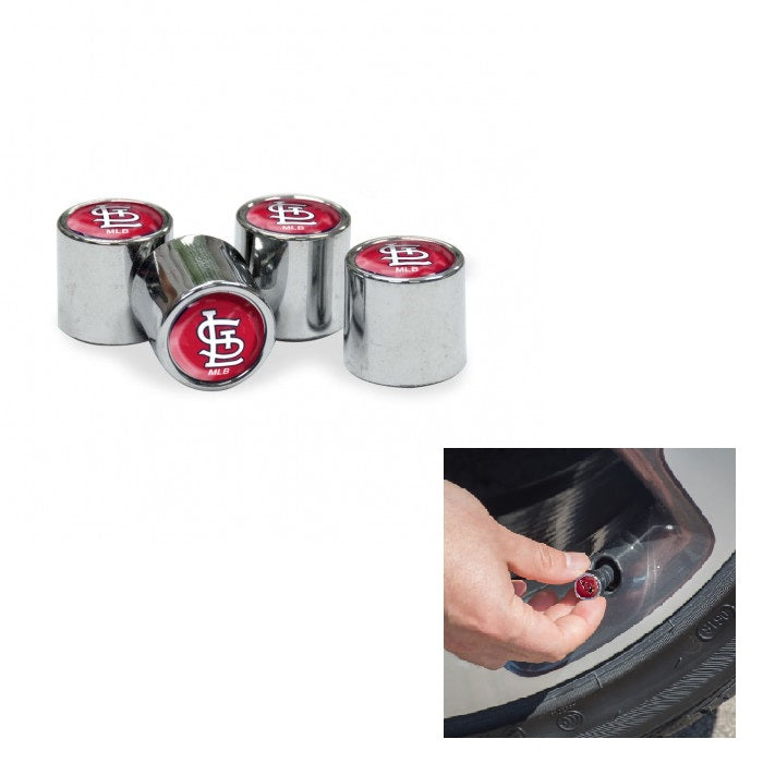 St. Louis Cardinals Chrome Valve Stem Caps