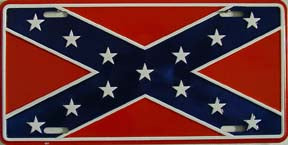 Rebel Flag License Plate