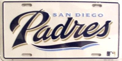 San Diego Padres License Plate