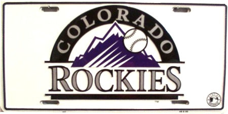 Colorado Rockies License Plate