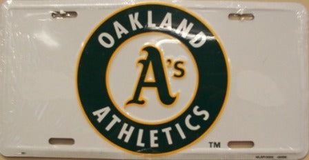 Oakland Athletics "A's" License Plate