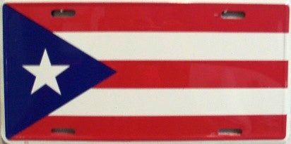 Puerto Rico Flag License Plate