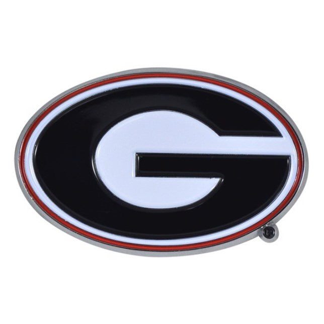 Georgia Bulldogs Color Metal Auto Emblem