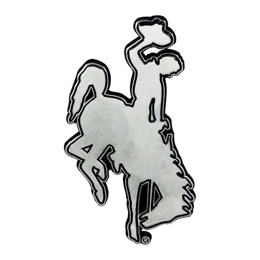 Wyoming Cowboys 3-D Metal Auto Emblem