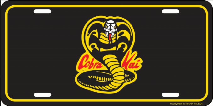 Cobra Kai Logo Metal License Plate