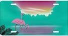 Pink Flamingos License Plate