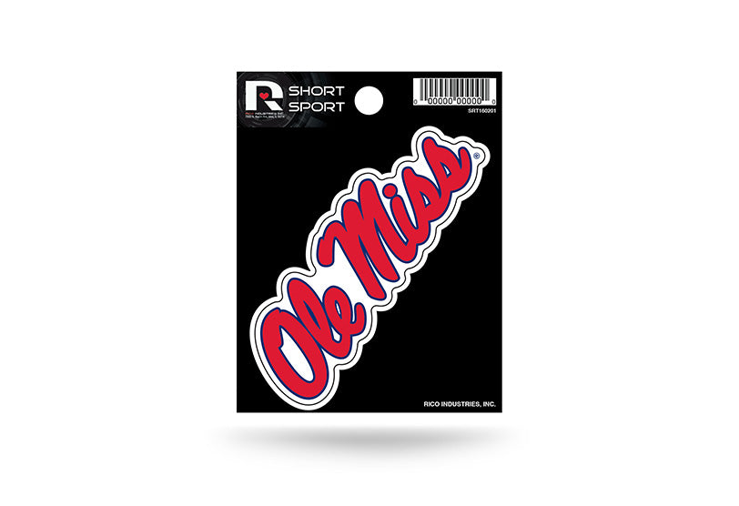 Mississippi Rebels Short Sport Decal