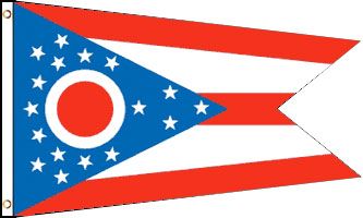 Ohio (State) Polyester Flag