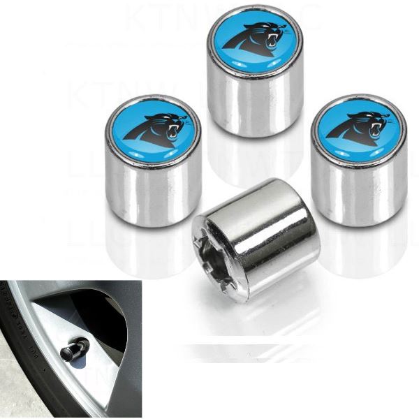 Carolina Panthers Chrome Valve Stem Caps