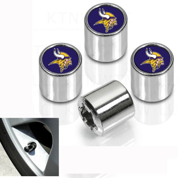 Minnesota Vikings Chrome Valve Stem Caps