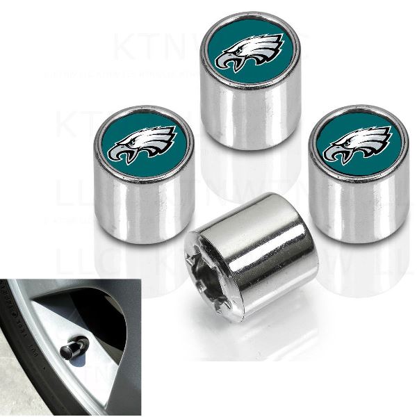 Philadelphia Eagles Chrome Valve Stem Caps