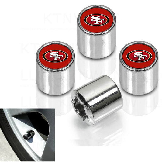 San Francisco 49ers Chrome Valve Stem Caps