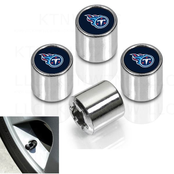 Tennessee Titans Chrome Valve Stem Caps