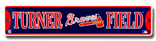 Turner Field Atlanta Braves Metal Street Sign