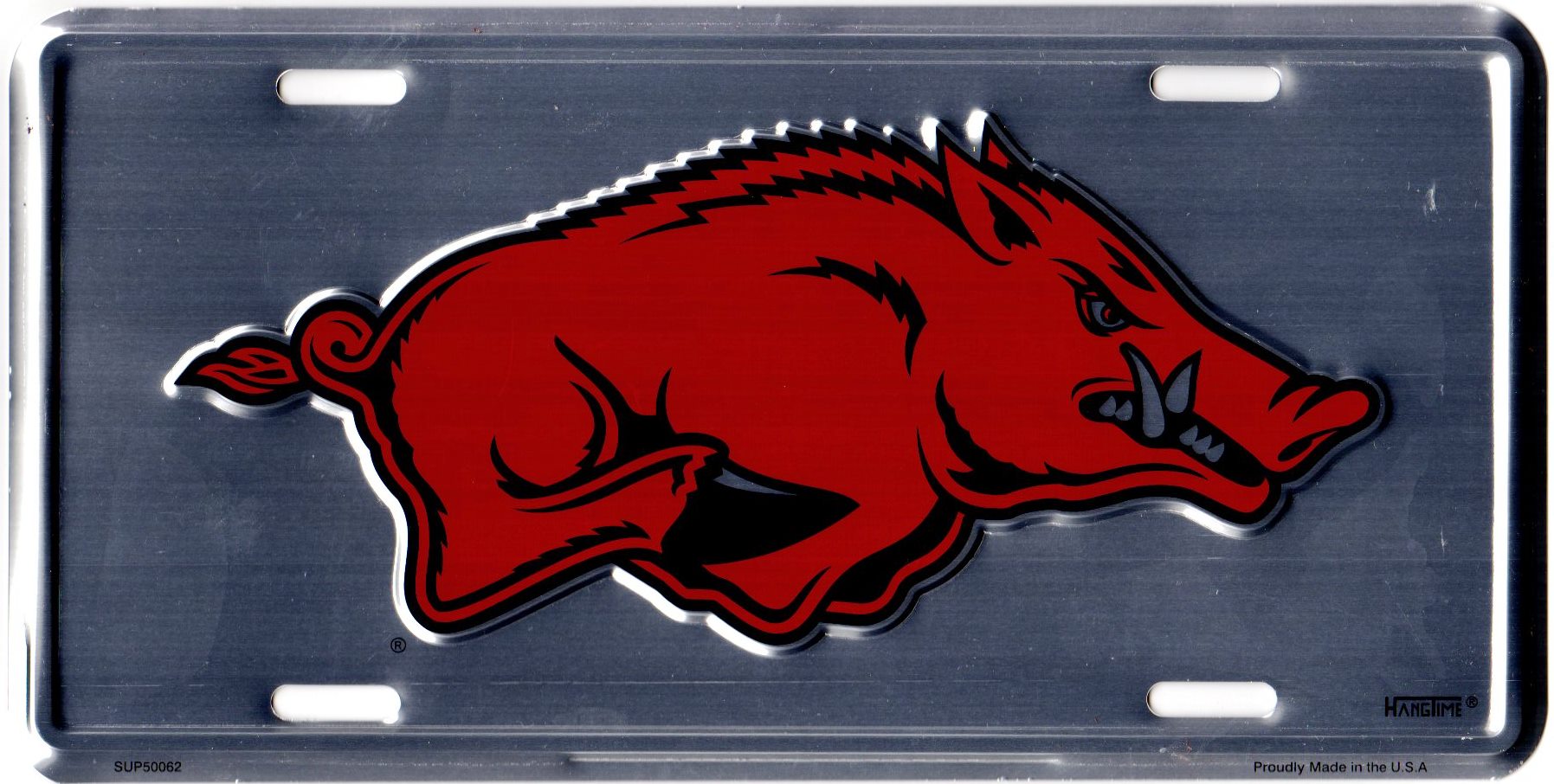 Arkansas Razorbacks Anodized License Plate – Auto License Plates Frames