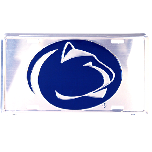 Penn State Anodized Metal License Plate