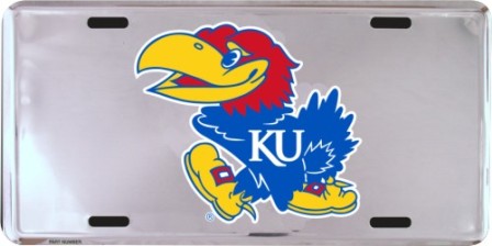 Kansas Jayhawks License Plate