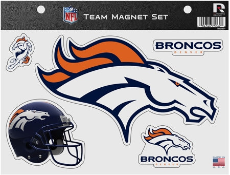 Denver Broncos Team Magnet Set