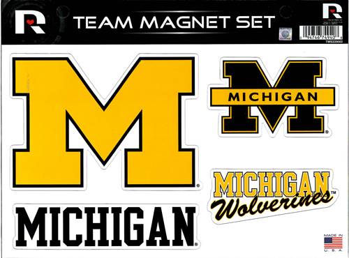 Michigan Wolverines Team Magnet Set