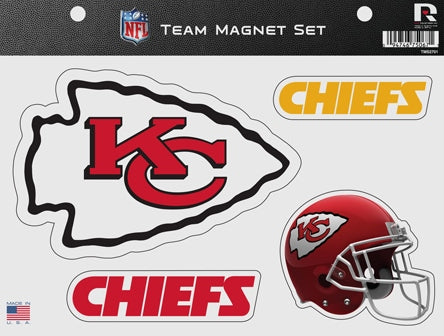 Kansas City Chiefs Team Magnet Set