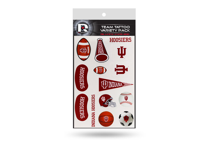 Indiana Hoosiers Variety Pack Tattoo Set