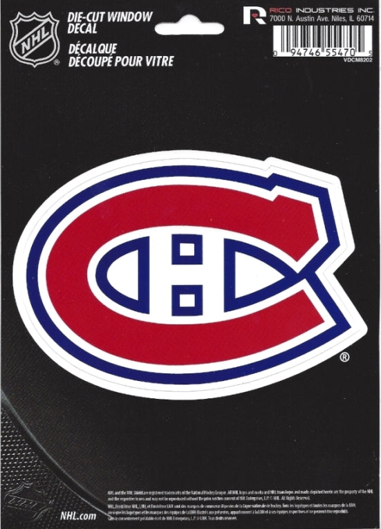 Montreal Canadiens Die Cut Vinyl Decal