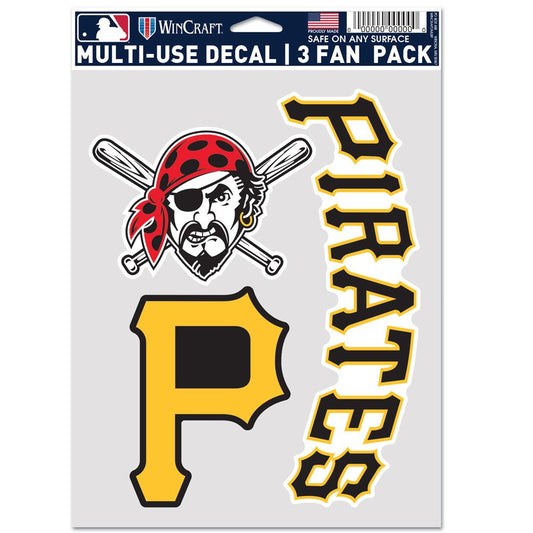 Pittsburgh Pirates 3 Fan Pack Decals