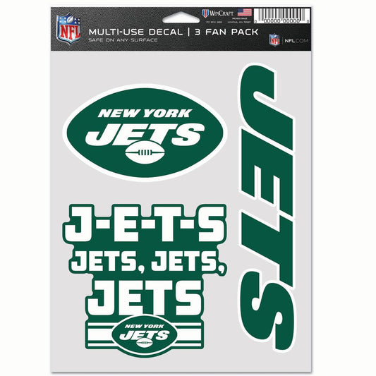 New York Jets 3 Fan Pack Decals