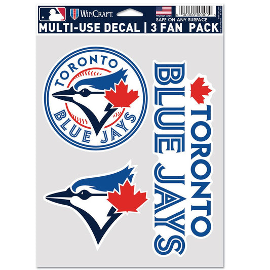 Toronto Blue Jays 3 Fan Pack Decals