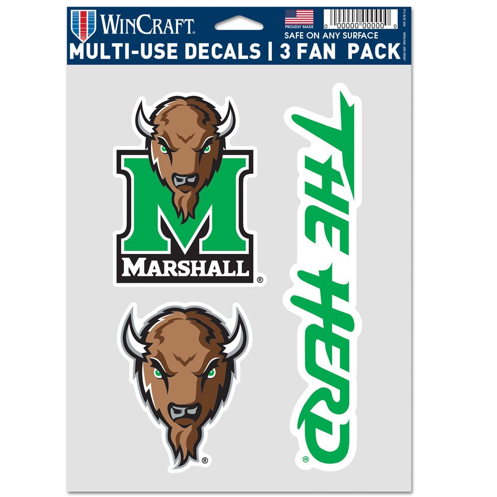 Marshall Thundering Herd 3 Fan Pack Decals