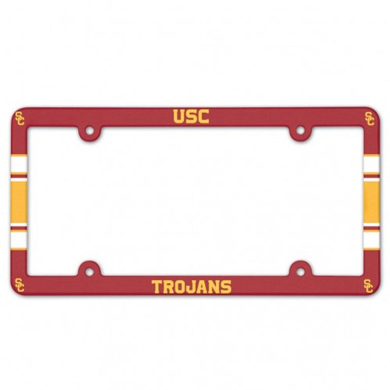 USC Trojans Full Color Plastic License Plate Frame