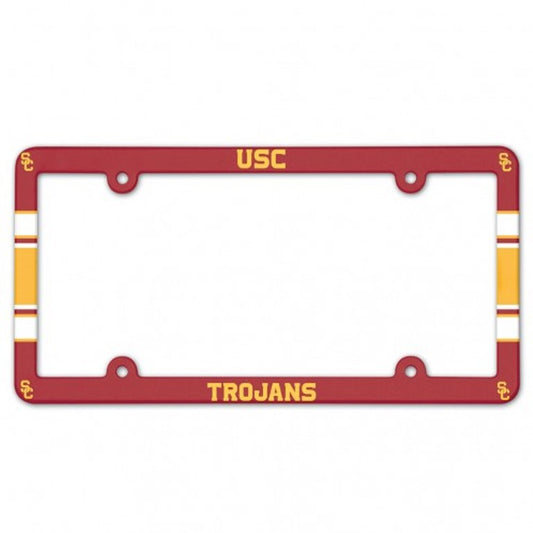 USC Trojans Full Color Plastic License Plate Frame