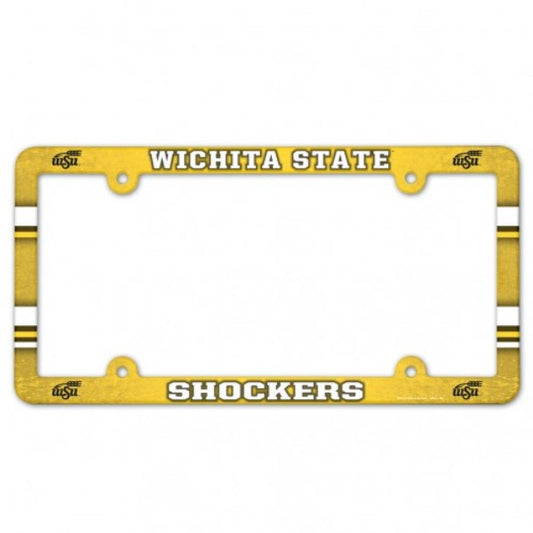 Wichita State Shockers Full Color Plastic License Plate Frame