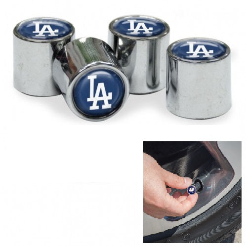 Los Angeles Dodgers Chrome Valve Stem Caps