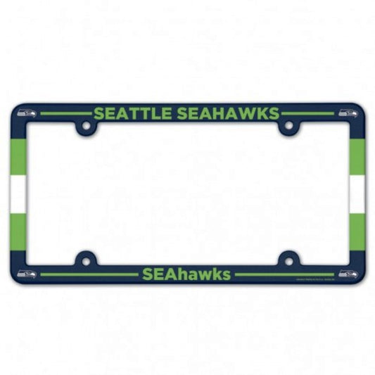 Seattle Seahawks Full Color Plastic License Plate Frame