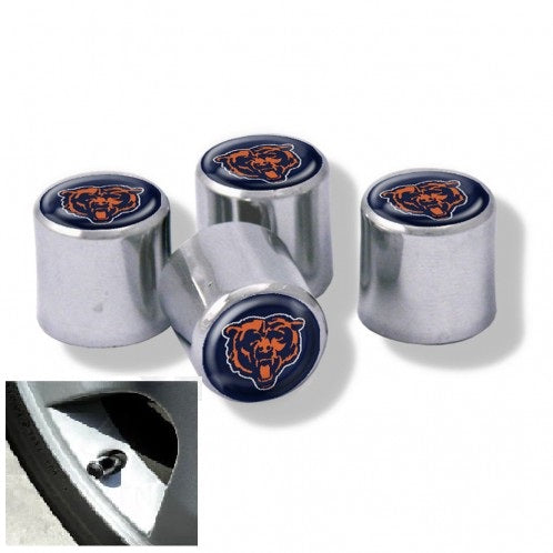 Chicago Bears Chrome Valve Stem Caps