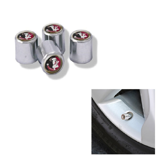 Florida State Seminoles Chrome Valve Stem Caps