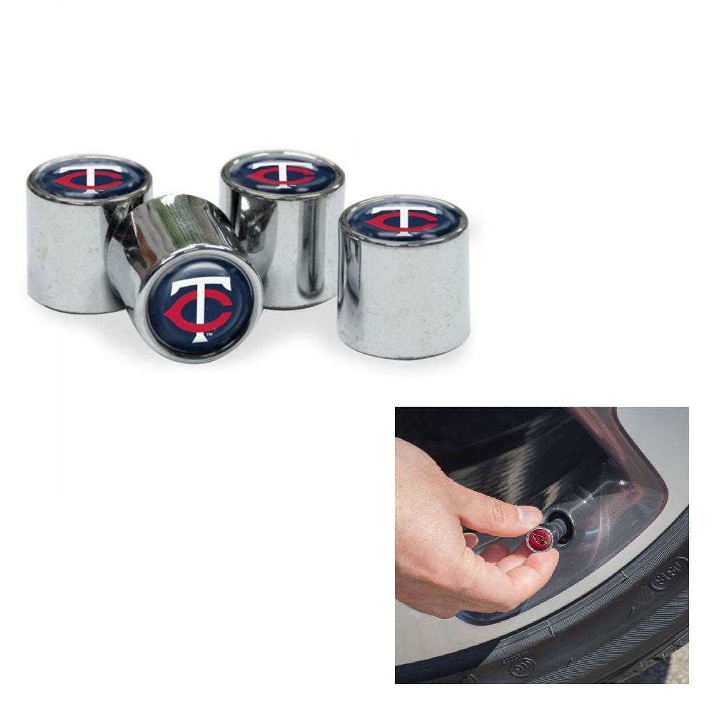 Minnesota Twins Chrome Valve Stem Caps