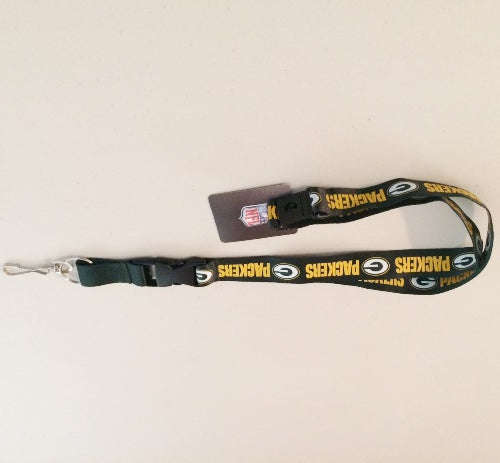 Green Bay Packers Dark Green Lanyard With Safety Fastener