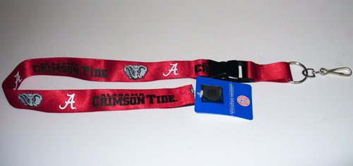 Alabama Crimson Tide Lanyard With Safety Fastener