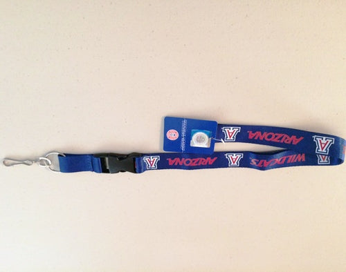 Arizona Wildcats Blue Lanyard With Safety Fastener