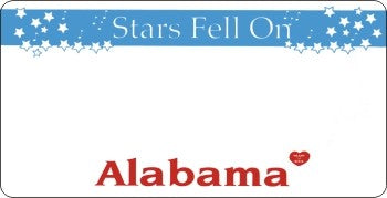 Design It Yourself Custom Alabama State Look-Alike Plate #3